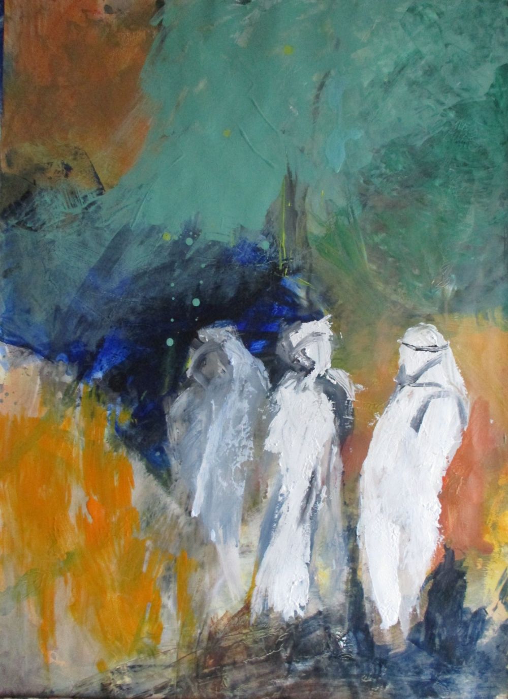 Bild von Franziska Morgner-Fanderl - Orient, Acryl auf Pappe, 30 x 40